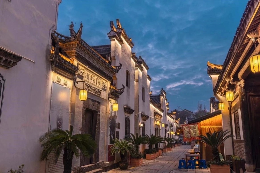 A scenic view of Jinhua Houwucun Gu Jianzhuqun