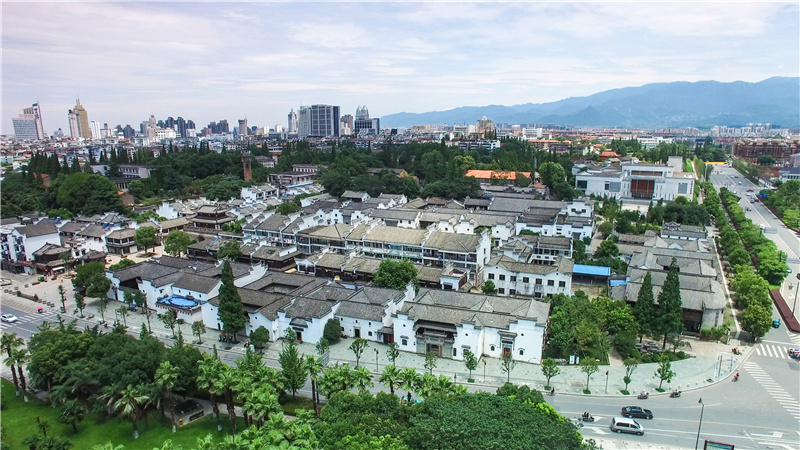 A scenic view of Jinhua Houwucun Gu Jianzhuqun