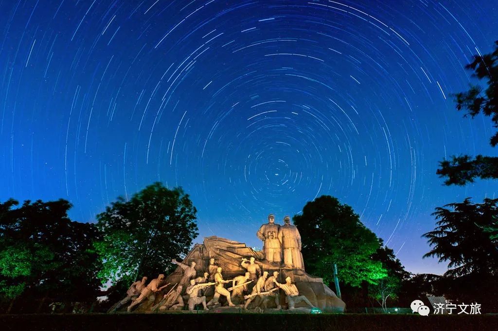 A scenic view of Jining Qinggudui Yizhi