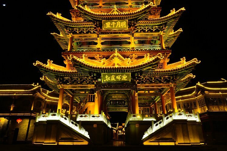 A scenic view of Jinzhong Jiexu Chenghuang Temple