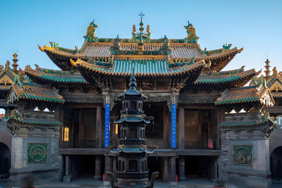 A scenic view of Jinzhong Jiexu Chenghuang Temple