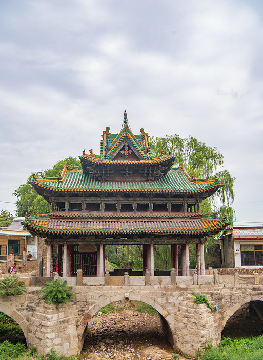 A scenic view of Jinzhong Jiexu Houtu Temple