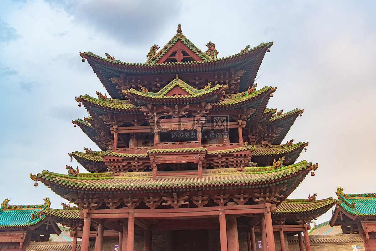 A scenic view of Jinzhong Jiexu Xian Shen Lou