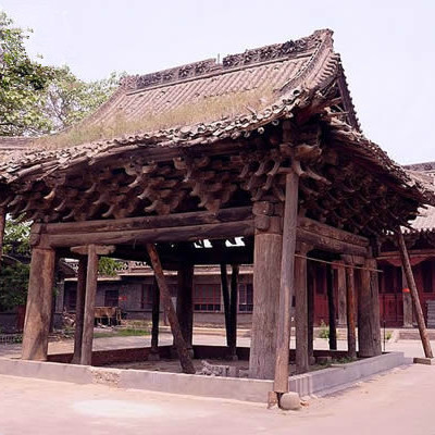 A scenic view of Jinzhong Lingshi Houtu Temple