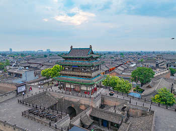 A scenic view of Jinzhong Pingyao Chenghuang Temple