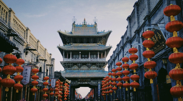 A scenic view of Jinzhong Pingyao Chenghuang Temple