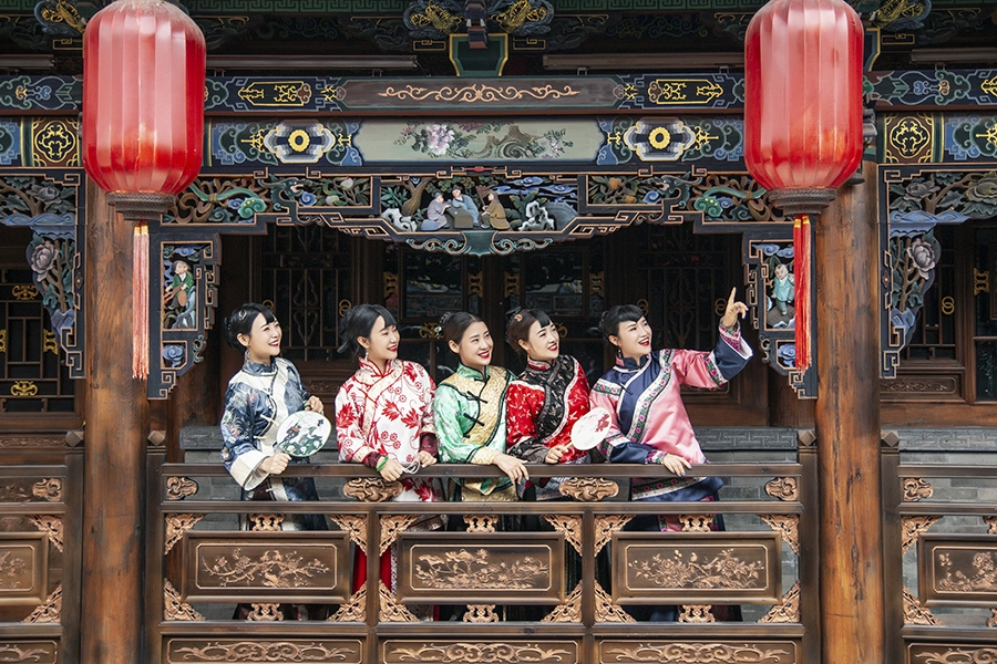 A scenic view of Jinzhong Pingyao Qingliang Temple