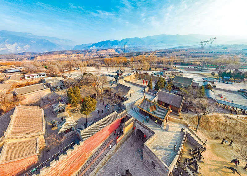 A scenic view of Jinzhong Zhangbi Castle