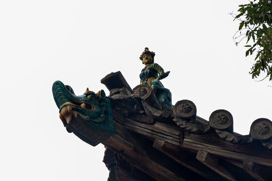 A scenic view of Jinzhong Zhenguo Temple