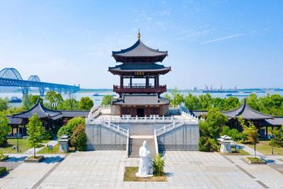 A scenic view of Jiujiang Dashengta