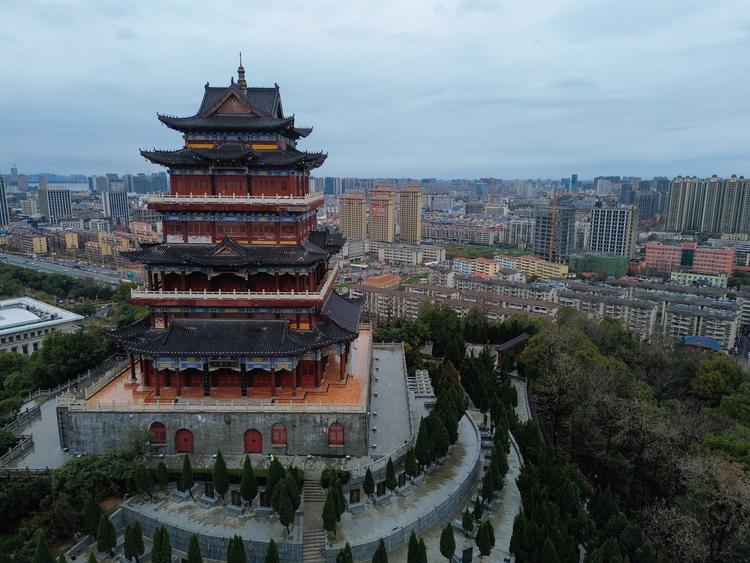 A scenic view of Jiujiang Qiaoyangcheng Yizhi