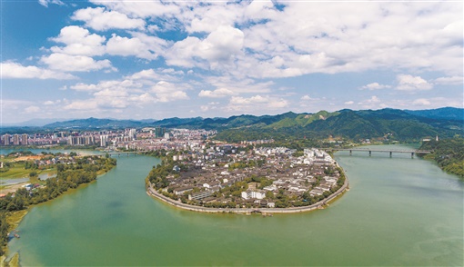 A scenic view of Jiujiang Qiaoyangcheng Yizhi