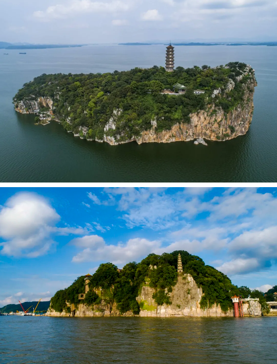 A scenic view of Jiujiang Shanbei Yizhi