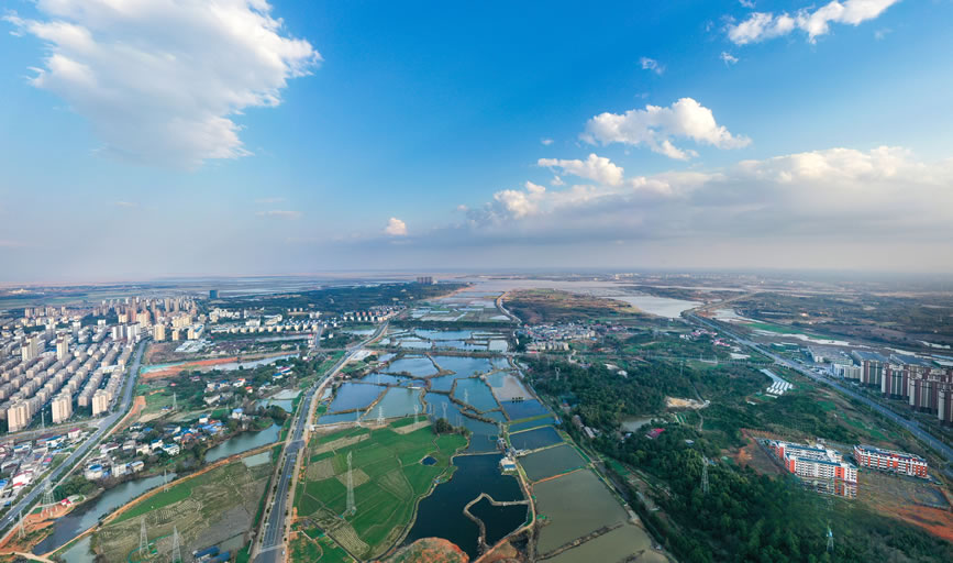 A scenic view of Jiujiang Ziyangdi