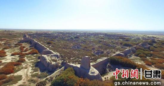 A scenic view of Jiuquan Huoshaogou Yizhi