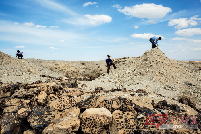 A scenic view of Jiuquan Mazongshan Yukuan Yizhi