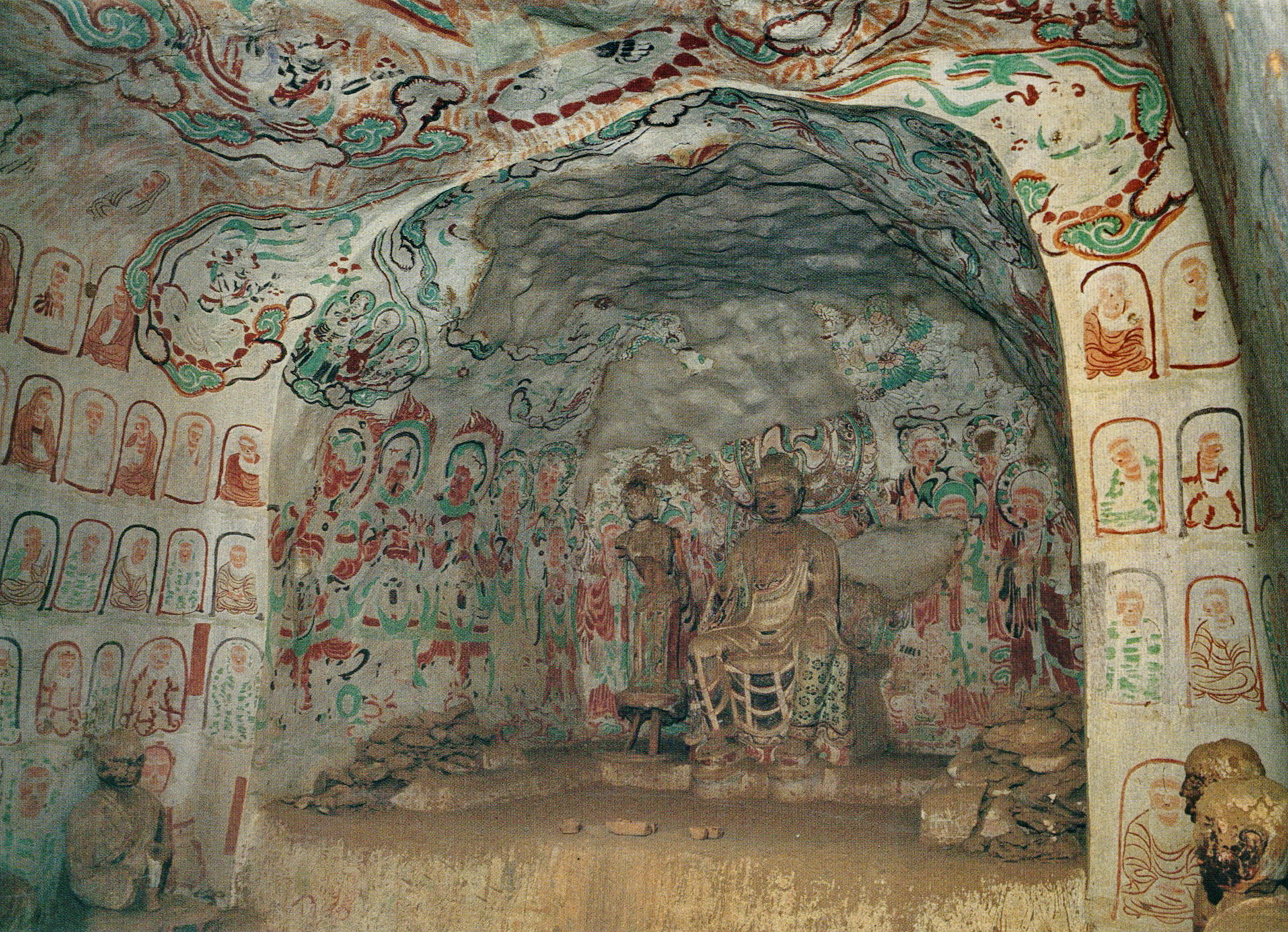 A scenic view of Jiuquan Mogaoku