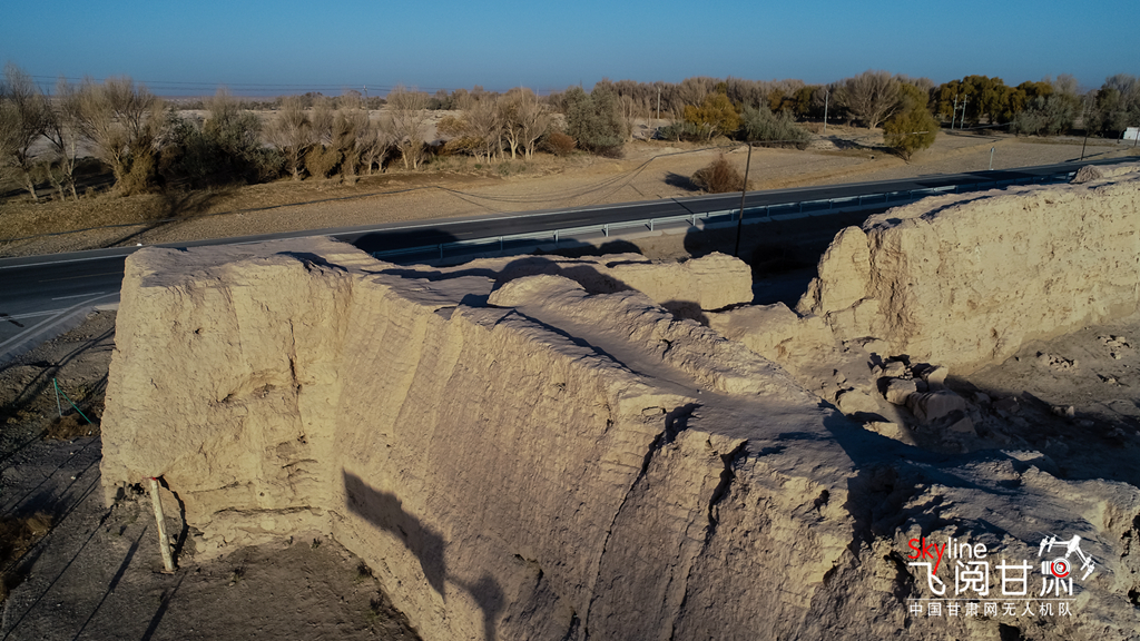 A scenic view of Jiuquan Pochengzi Yizhi