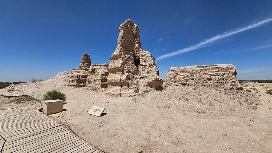 A scenic view of Jiuquan Suoyangcheng Yizhi