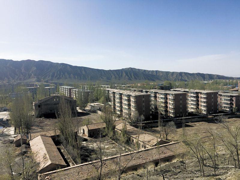 A scenic view of Jiuquan Yumen Youtian Laoyijing