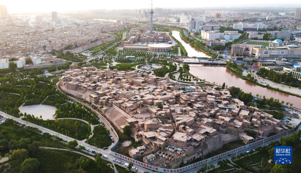 A scenic view of Kashgar Gongzhubao Gucheng Yizhi