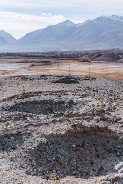 A scenic view of Kashgar Jierzankale Mudi