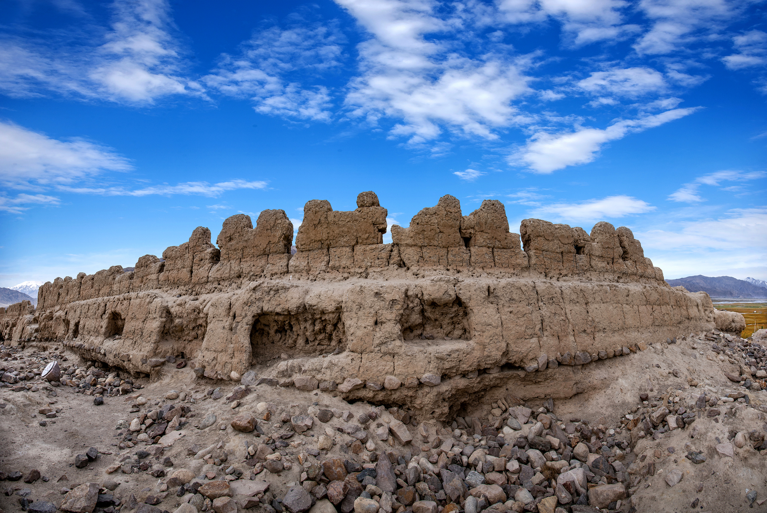 A scenic view of Kashgar Shitoucheng Yizhi