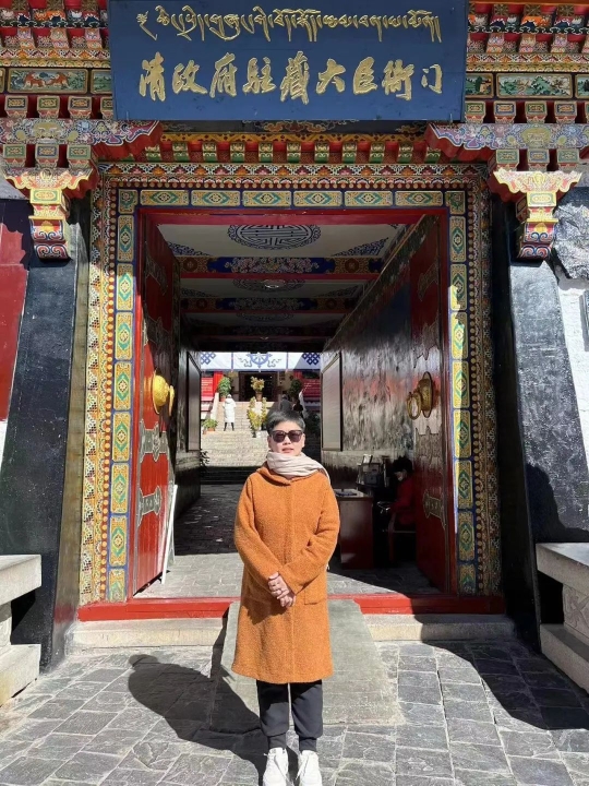 A scenic view of Lasa Zhongyang Renminzhengfu Zhuzang Daibiao Bangongchu Jiuzhi