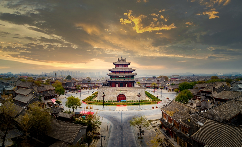 A scenic view of Liaocheng Guangyue Lou