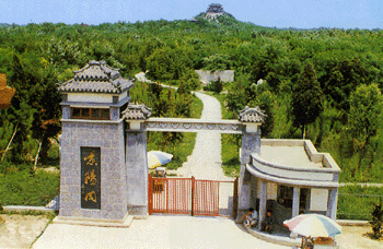 A scenic view of Liaocheng Jingyanggang Yizhi