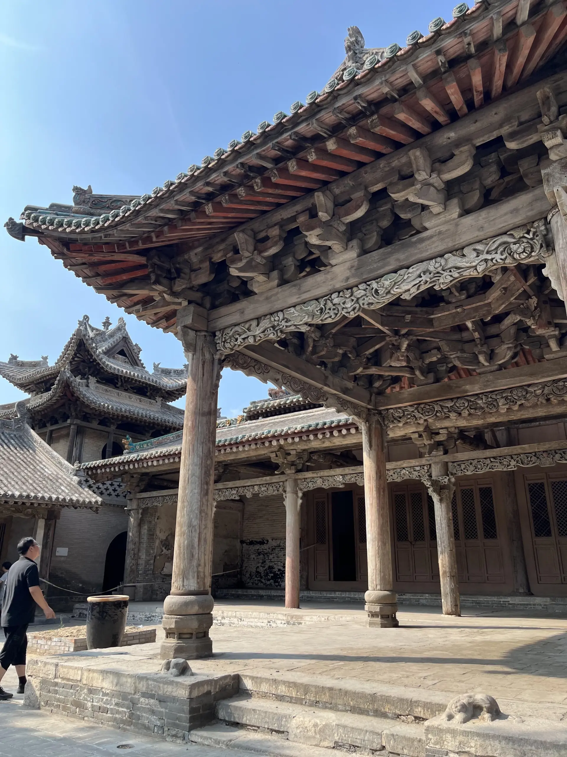 A scenic view of Linfen Fen Cheng Ancient Buildings
