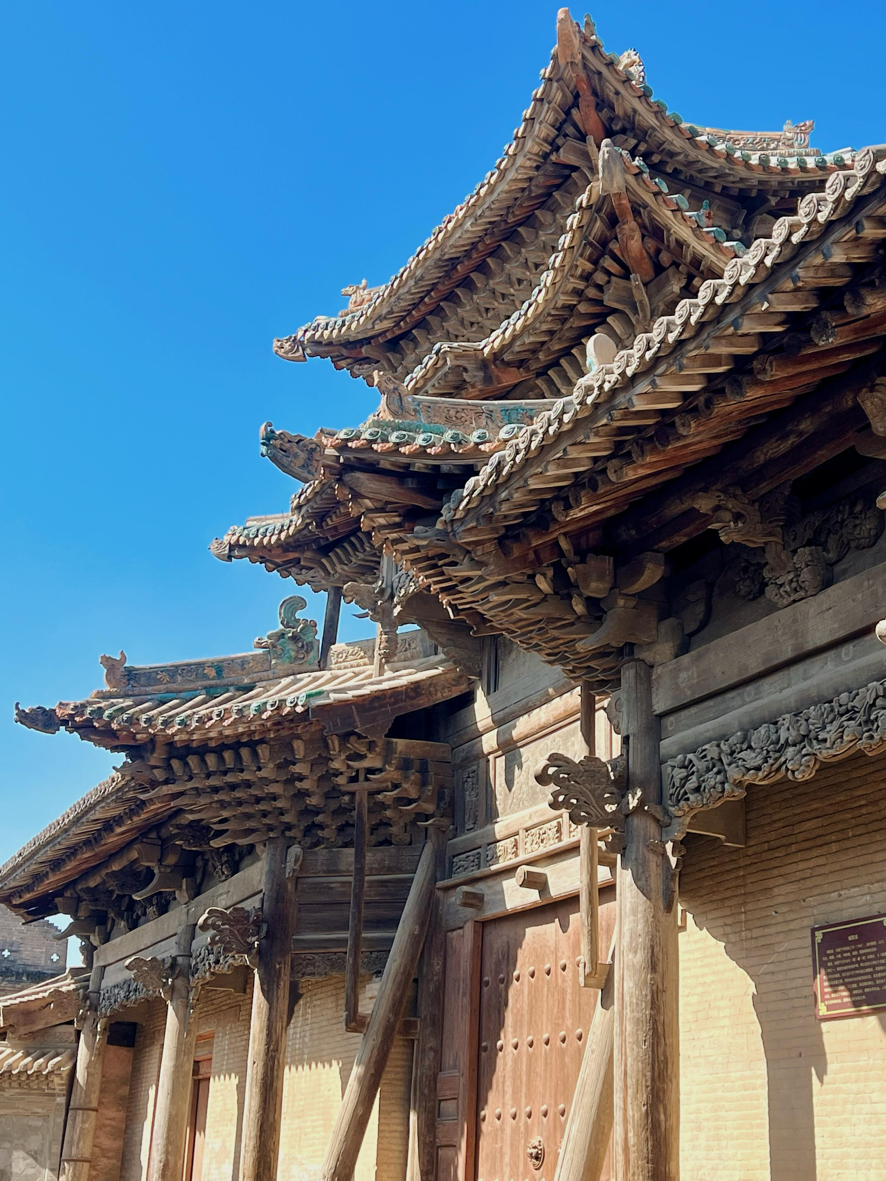 A scenic view of Linfen Fen Cheng Ancient Buildings
