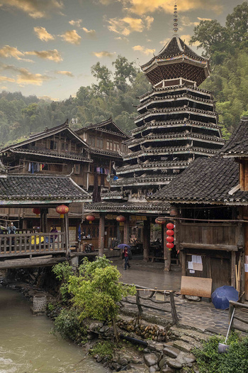 A scenic view of Linfen Huozhou Drum Tower
