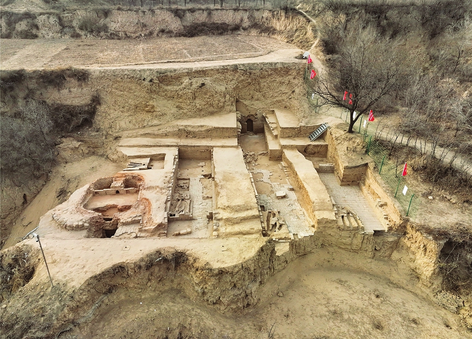 A scenic view of Linfen Huozhou Kiln Site
