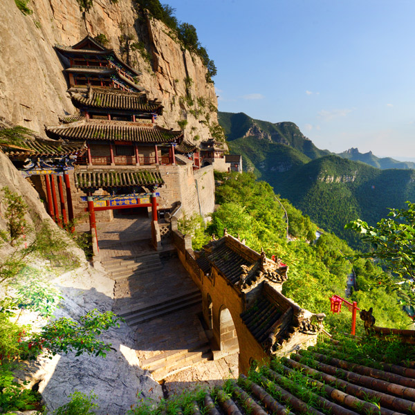 A scenic view of Linfen Wahuang Miao