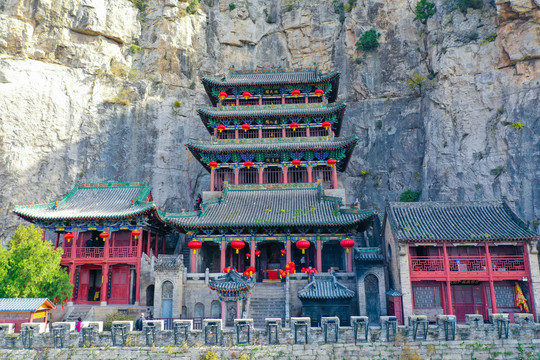 A scenic view of Linfen Wahuang Miao