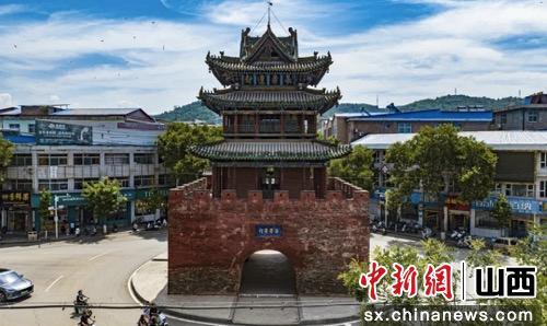 A scenic view of Linfen Xixian Drum Tower