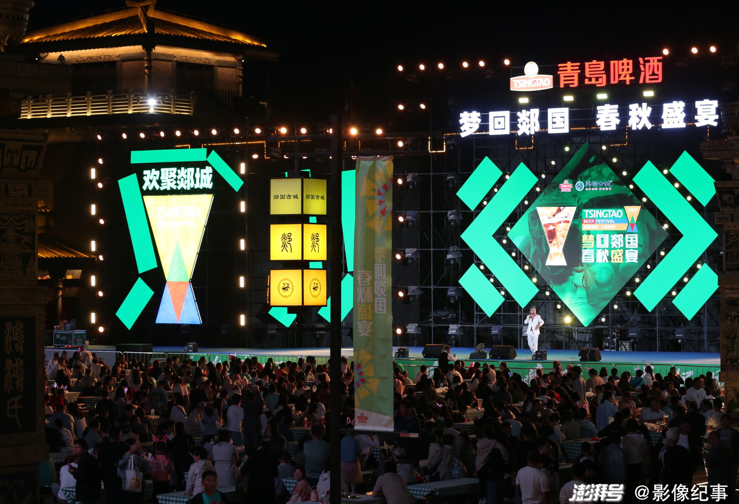 A scenic view of Linyi Tanguo Gucheng