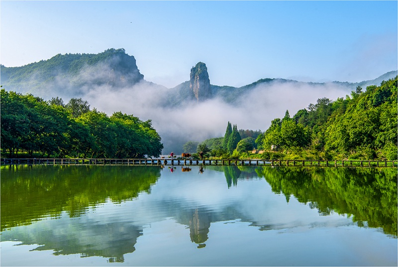 A scenic view of Lishui Dushan Shipaifang