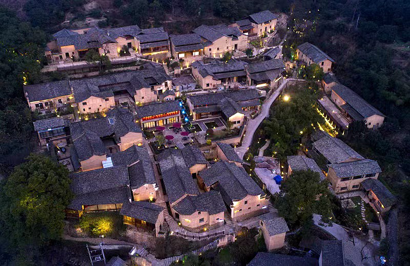 A scenic view of Lishui Wuwenjian Ci