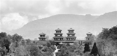 A scenic view of Longnan Fujin Guangyanyuan
