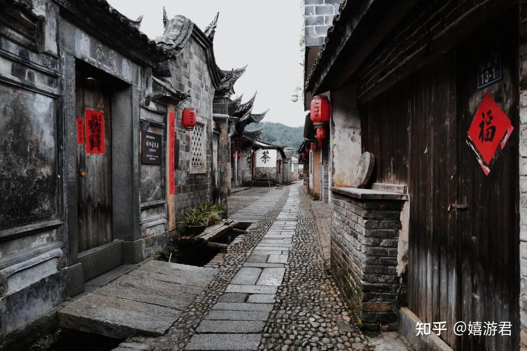 A scenic view of Longyan Peitiancun Gu Jianzhuqun