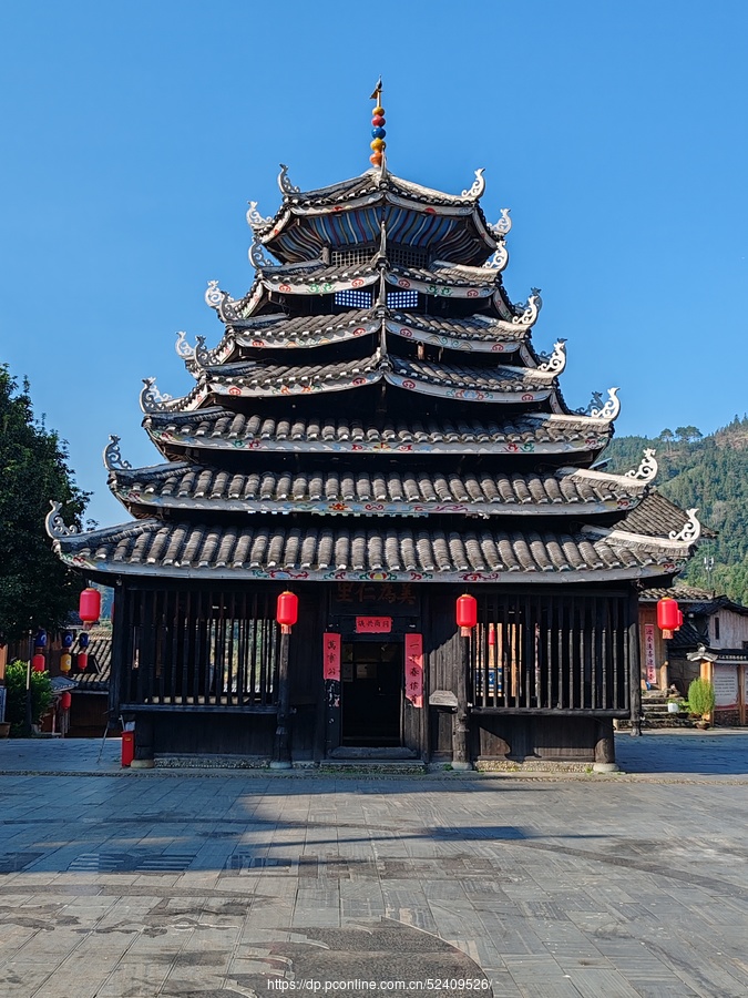 A scenic view of Luliang Dawu Drum Tower