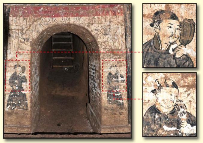 A scenic view of Luliang Donglongguan Tomb Group