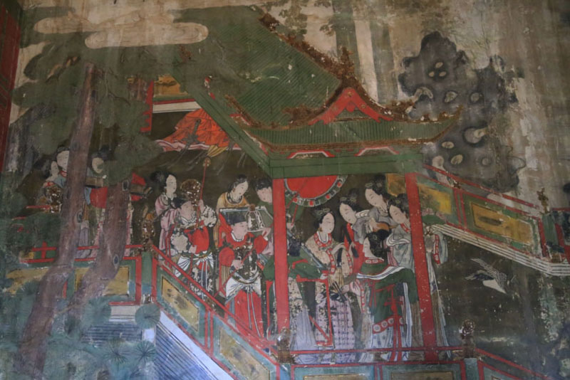 A scenic view of Luliang Fenyang Houtu Shengmu Temple