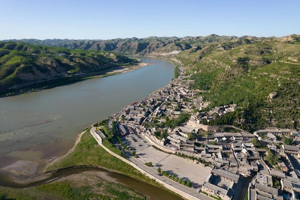 A scenic view of Luliang Nancun City Site