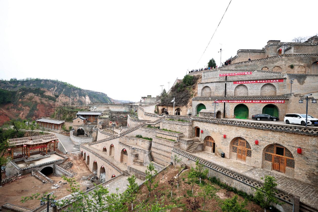 A scenic view of Luliang Nancun City Site