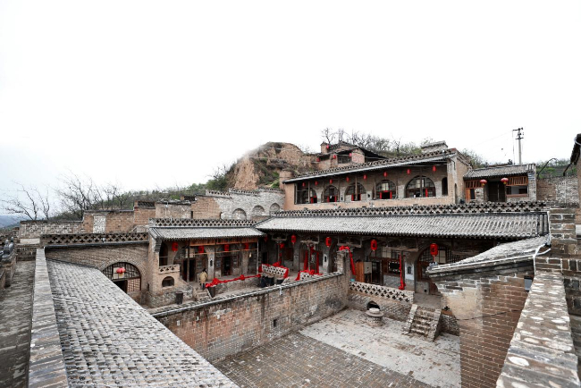 A scenic view of Luliang Nancun City Site