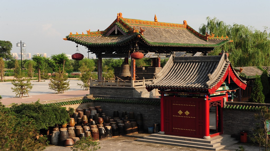 A scenic view of Luliang Xiaoyi Sanhuang Temple