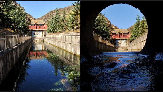A scenic view of Luliang Yukou Shengmu Temple